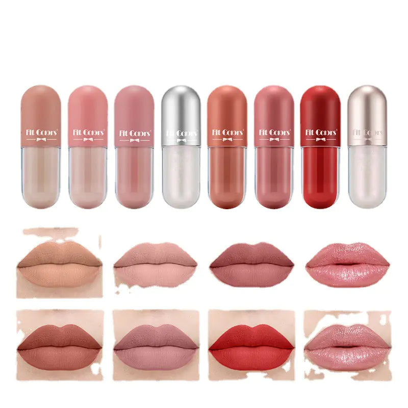 8-Color Matte Velvet Liquid Lipstick Gift Set