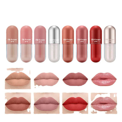 8-Color Matte Velvet Liquid Lipstick Gift Set